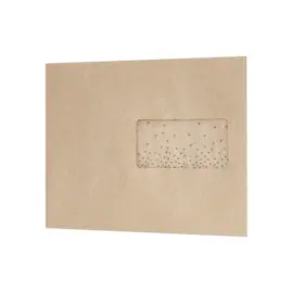 1000  MSP enveloppen van kraftpapier - 85g - 162x229mm - Venster 45x100mm - POCHECO 