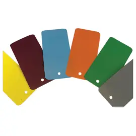1000  Plastic labels with suspension hole - 110 x 55mm - White 