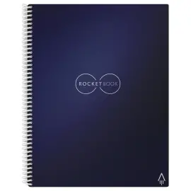 Met het internet verbonden en oneindig herbruikbare notitieblok Rocketbook Core Letter - A4 - Donkerblauw - 32 pagina's - ROCKETBOOK 