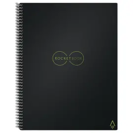 Met het internet verbonden en oneindig herbruikbare notitieblok Rocketbook Core Letter - A4 - Zwart - 32 pagina's - ROCKETBOOK 
