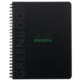 Schrift Rhodia polypropyleen recycleerd - 160 pagina's A5+ - Zwart - RHODIA 