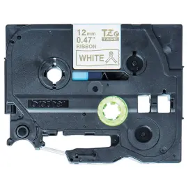 Brother etiketteermachine tape goud op wit 12 mm (4m) 