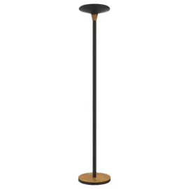 LED staanlamp Baly Bamboo  - Zwart - UNILUX 