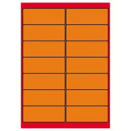 100  Labels L99xH38,1 mm 1400 etiketten/doos, feloranje 