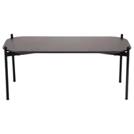 Salontafel MEET 100 x 50 Zwart met zwarte poten 