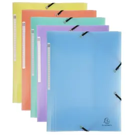 Mappen 3 flappen met elastiek -  A4 Chromaline Pastel - EXACOMPTA 
