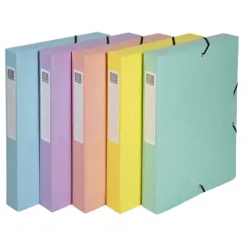 A4 ordner - D 60mm 7/10 Aquarel - Assortiment kleuren 