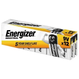 PK12 INDUSTRI&Euml;LE ALKALINE BATTERIJ 9V 