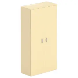 Hoge melamine kast 2 deuren 197x100x42cm beuken 