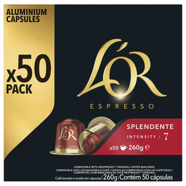 50  caf&eacute; capsules L'OR Espresso Splendente 