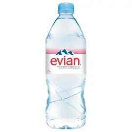 1008  EVIAN waterflessen - 1 liter 