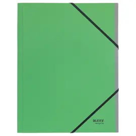 Sorteermap met elastieken - 6 tabbladen- 100% gerecycleerd - groen - LEITZ 