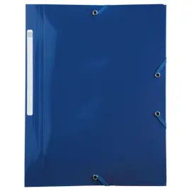 Map met elastiek polypropyleen gerecycleerd BeeBlue - Marineblauw - EXACOMPTA 