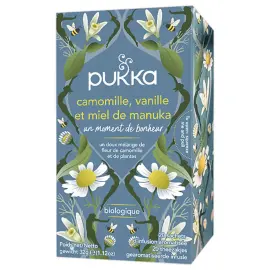 20  Pukka kamille vanille honing infusie zakjes 