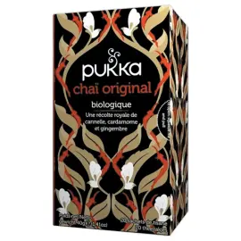 20  sachets zwarte thee Pukka originele bio Chai 