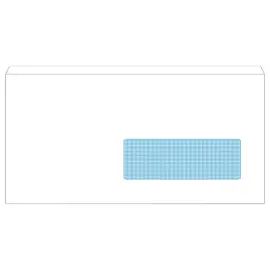 500  witte enveloppen 110x220 fen 35x100 80gr zelfklevend Fiducial 