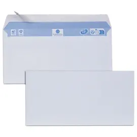 500  witte enveloppen 110x220 - 80g - siliconenband - FIDUCIAL 