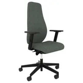 Zitplaats BJARG grote beklede rugleuning synchroon grijs 