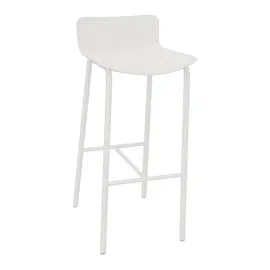 Hoge kruk H 75 cm POPP met lage rugleuning 