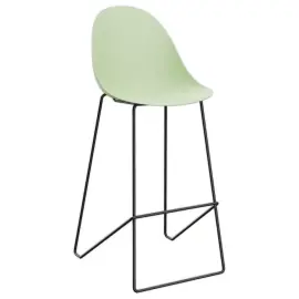 2  Hoge stoelen VOID met sledestel groen 