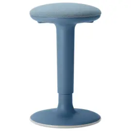 Blauwe schommelkruk 