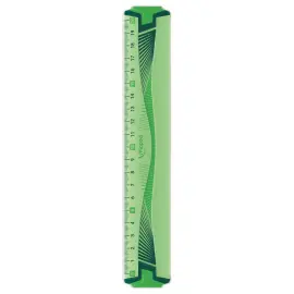 Platte regel 20 cm - ONBREKBAAR, assorti in blauw of groen 