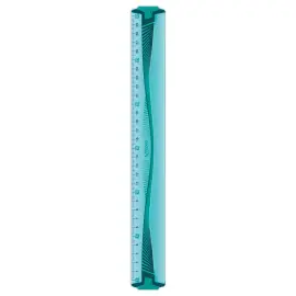 Plat regel 30 cm - ONBREKBAAR, assorti in blauw of groen 