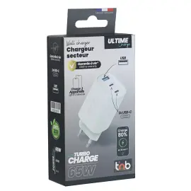 USB-oplader met 3 poorten 65W 