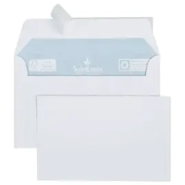 20  Bristolkaarten 82x128 220g + witte enveloppen 90x140 100 g/m&sup2; 