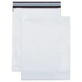 100  Zakken witte polyethyleen  310x410 mm Pack'n Post 