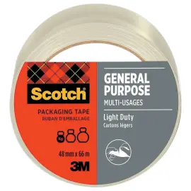 Scotch&reg; Verpakkingsband ALGEMEEN DOEL 48 mm x 66 m Doorzichtig 