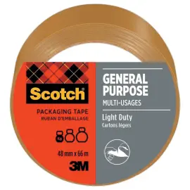 Scotch&reg; verpakkingstape ALGEMEEN DOEL 48 mm x 66 m Havane 