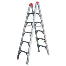 Vouwbare extra platte 5-treden ladder 