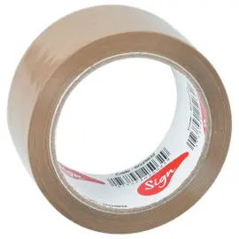 6  Rollen polypropyleen verpakkingsplakband havana - 66 m x 48 mm 50 &micro; 