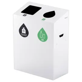 Afvalbak 2 stromen 110L 