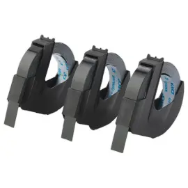 3  3D-markeringstapes Dymo 9 mm x 3 m Glanzend zwart 