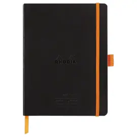 Agenda notitieboek perpetueel Meeting RHODIA 16x21 cm Zwart 