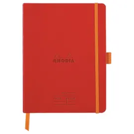 Agenda notitieboekje Perpetueel Meeting RHODIA 16x21 cm Coquelicot 
