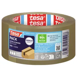 Zelfklevende PET-tape gerecycled 66m x 50mm - Havana 
