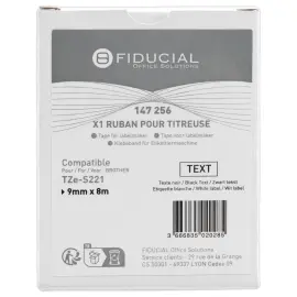 Brother TZE S221 tape cassette 9mm zwart / wit 