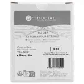 Brother TZE N241 tape cassette 18 mm Zwart / wit 