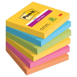 006 Blokken 90 blaadjes - Super sticky herpositioneerbare memoblaadjes 76x76 mm 