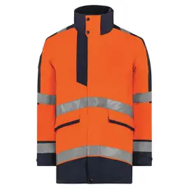 Oranje parka hoge zichtbaarheid E-VISION - GRS-label - Maat M - T2S 