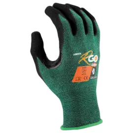 10 paar J18 nitril schuim handschoenen - groen/zwart - Maat 10 - RG 