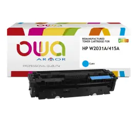 HP W2031A (Zonder tonerbeheer) - OWA gerecycleerde toner - Cyaan 