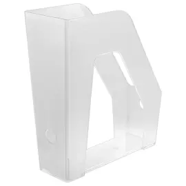 Transparante tijdschriftenhouder ACCESS - Rug: 9,8 cm 