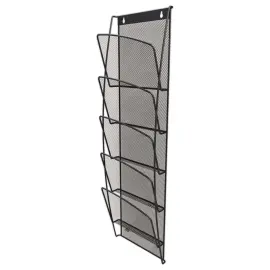 Wanddisplay A5 in metalen gaas 