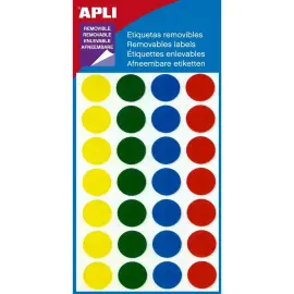 Ronde kleefpastilles - &Oslash;15 mm - Diverse kleuren - APLI 