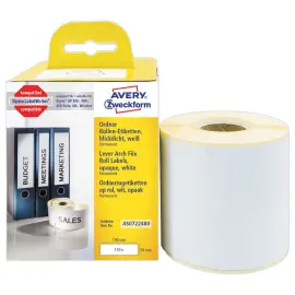 Rol van 110 witte etiketten 190x59 mm voor DYMO LW450 