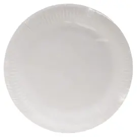 50  Ronde kartonnen borden &Oslash;23 cm Wit - Pro Tafelkleed 